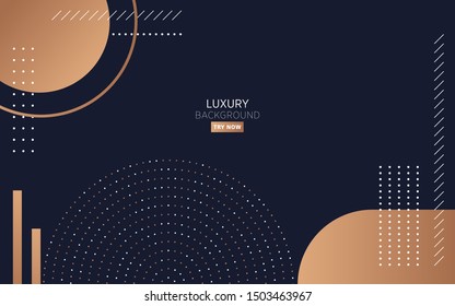 luxury premium black abstract background with circle dots and line,can be used in cover design, poster, flyer, book design, website backgrounds or advertising. vector illustration.