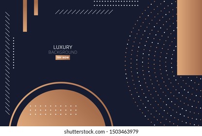 luxury premium black abstract background with circle dots and line,can be used in cover design, poster, flyer, book design, website backgrounds or advertising. vector illustration.