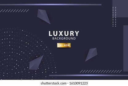luxury premium black abstract background with circle dots and line,can be used in cover design, poster, flyer, book design, website backgrounds or advertising. vector illustration.