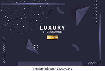 luxury premium black abstract background with circle dots and line,can be used in cover design, poster, flyer, book design, website backgrounds or advertising. vector illustration.