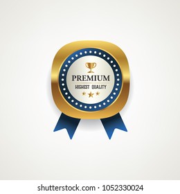 Luxury premium commercials golden badge labels.,vector illustration