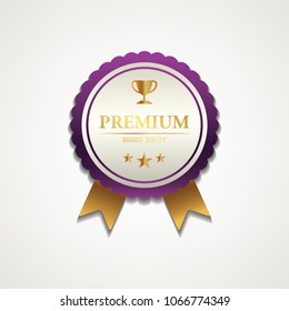 Luxury premium commercials golden badge labels.,vector illustration