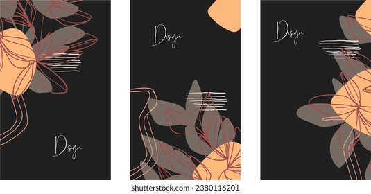 Luxury premium cover design set. Abstract background with gold line pattern. Royal vector template for premium menu, formal invitation, flyer layout, invite card,card, cover, wedding invitation, poste