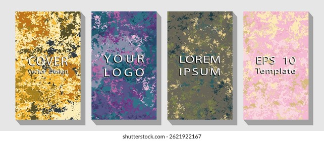 Luxury premium cover design set. Abstract background with gold line pattern.  Creative covers, layouts or posters concept in modern minimal style for corporate.