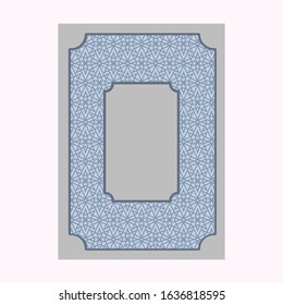 Luxury Premium cover design with Vintage pattern background, antique ornamental frame, victorian gold ornament, ornate cover page design