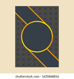 Luxury Premium cover page design for Flyer book Design or menu template