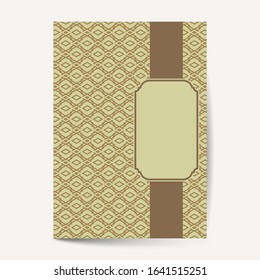 Luxury Premium cover page design for menu , brochure, card invitation template. Luxury ornament.