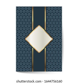 Luxury Premium cover page design for menu , brochure, card invitation template. Luxury ornament.