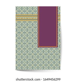 Luxury Premium cover page design for Flyer book Design or menu template