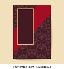 Luxury Premium design cover page ,Financial Annual report for Business brochure layout design template.
