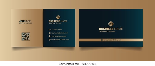 Luxury premium and elegant modern business card vector template design