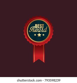 Luxury premium golden badges collection, top quality, premium quality, best award badges with gold border, vector illustration