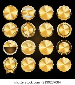 Luxury premium golden badges and labels