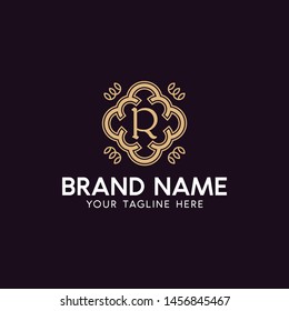 Luxury Premium Letter R Logo Template