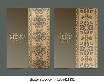 Elegant Menu Cover Design Restaurant Menu Stock Vector (Royalty Free ...