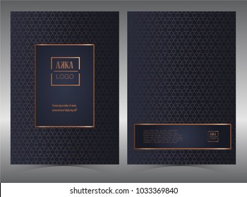 Luxury Premium Menu Design,Product Cover Package, Bag,Financial Annual Report For Business Brochure Layout Design Template, Flyer Design Or Leaflet Advertising,  A4 Size Illustrator