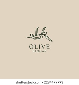 
luxury premium olive oil logo template