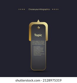 A luxury and Premium option chart design with Modern step templates, vector and illustration