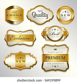 Gold Label The Best Choice Template 2449773 Vector Art at Vecteezy