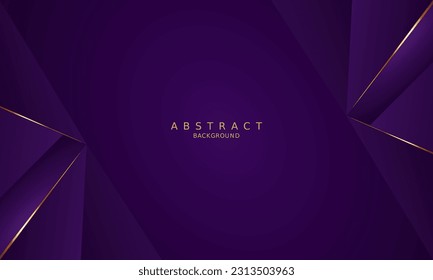 luxury premium purple background and gold line
