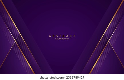 luxury premium purple background and gold line