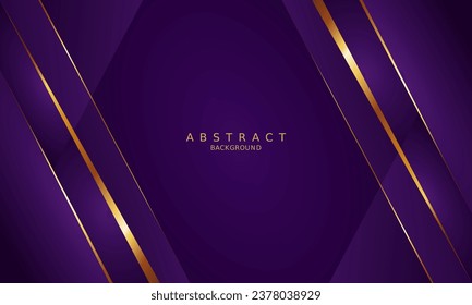 luxury premium purple background and gold line	