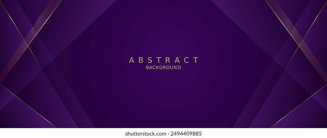 luxury premium purple background and gold line