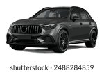 Luxury premium realistic black sport colour class elegant new 3d car urban electric gle gla GLC 63 GLC63 power style model lifestyle suv mpv work modern art design vector template isolated background
