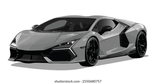 Plantilla de Vector de diseño de arte de coche moderno