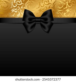 Luxury and premium VIP background with a bow. Template design for invitations, cards, banners, covers, and more. Vector.