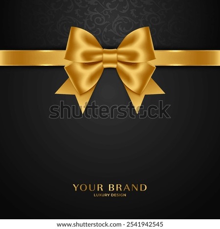 Luxury and premium VIP background with a bow. Template design for invitations, cards, banners, covers, and more. Vector.