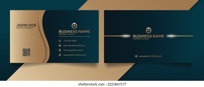 Luxury, premium visiting card template design. Creative business card