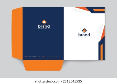 Luxury presentation folder template design