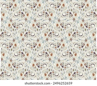 Luxury print in pattern for clothes.