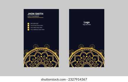 Luxury and professional business card design minimal and clean layout for business communication 