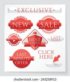 Luxury promo elements. EPS10.