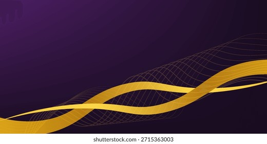 luxuriöse lila abstrakten Hintergrund kombinieren mit goldenen Linien Element.