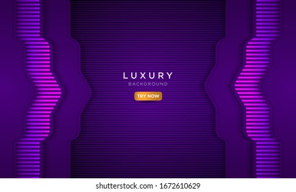 Luxury purple background with solid metal style, abstract creative background, modern landing page vector concept.