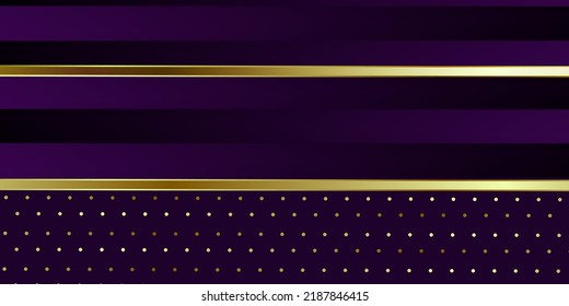 Luxury purple gold background vector