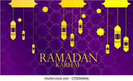 Eid Mubarak Greeting Card Illustration Ramadan Stock Vector (Royalty ...