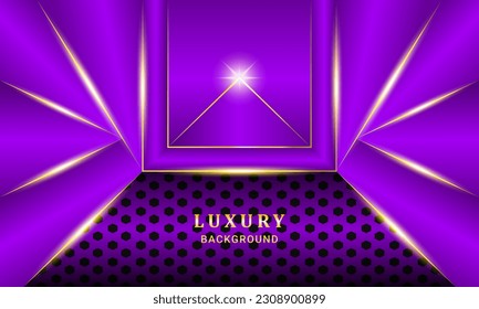 Fondo abstracto de color de gradiente morado de lujo para el diseño de medios sociales ilustración vectorial.
