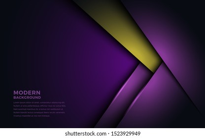 	
Luxury purple overlay layers background. Realistic light effect on dark background.