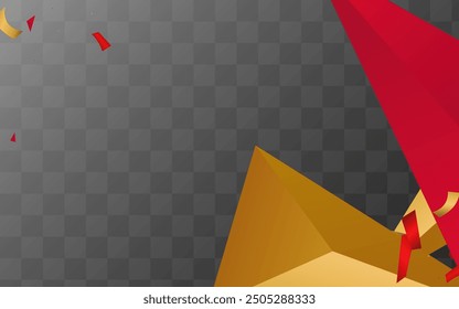 Luxury Pyramid Business Vector Transparent  Background. Minimalist Banner. Burgundy Creative Triangle Pattern. Minimal Poster.