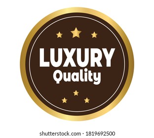 Luxury Quality Abstract, Vector Label