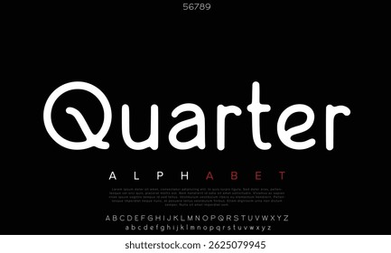 Luxury Quarter Free Regular alfabeto letras fonte para logotipo