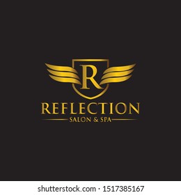 Luxury R letter logo vector