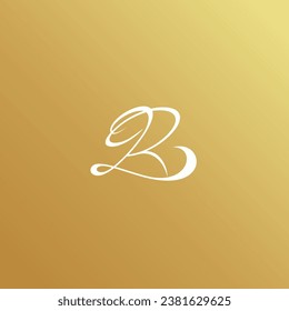 luxury R logo design with flat style in white color