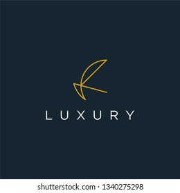 Luxury R logo design - Vector