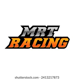 Vector de diseño de logotipo de carreras de lujo en un fondo blanco