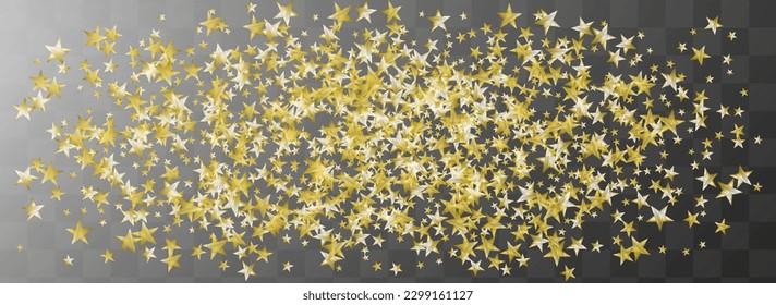 Luxury Rain Vector Transparent Panoramic Background. Party Magic Sparkle Illustration. Dust Vector Transparent Panoramic Background Banner. Luminous Glamour Glitter Border.